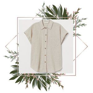 𝙇𝘼𝙎𝙏 𝘾𝙃𝘼𝙉𝘾𝙀! H&M | Linen-blend Shirt